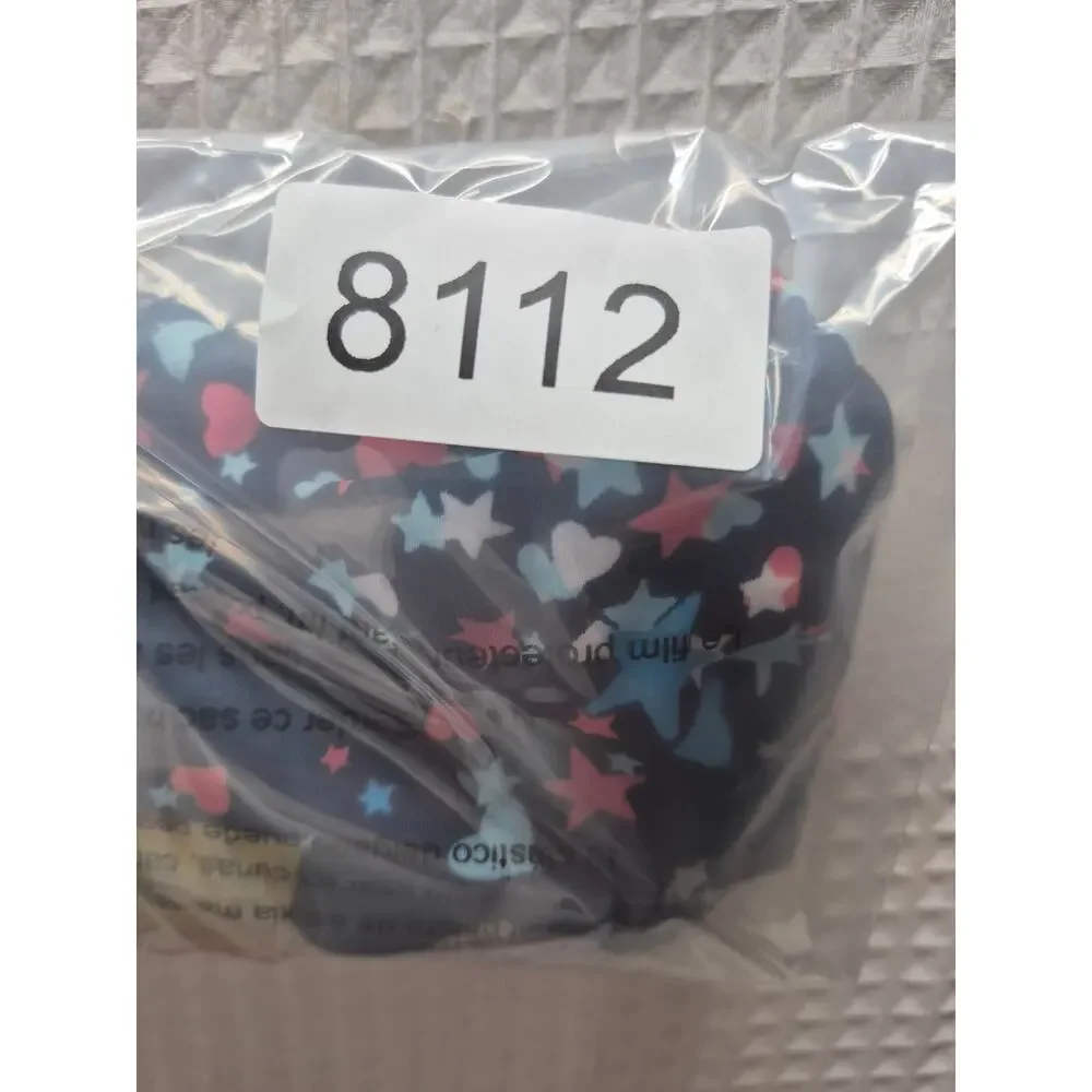 SO Girls Size 12 Tankini Top Stars 4th Of July Blue Red White Tie at Hem 8112 - Picture 5 of 5